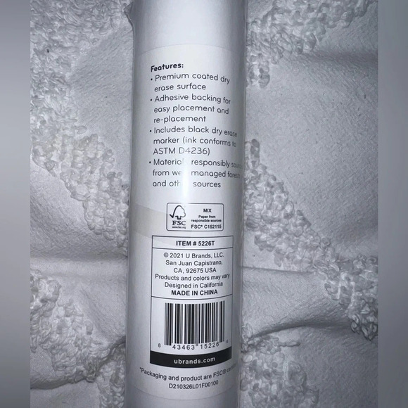 NWT Dry Erase Monthly Calendar with Marker - Picture 3 of 5